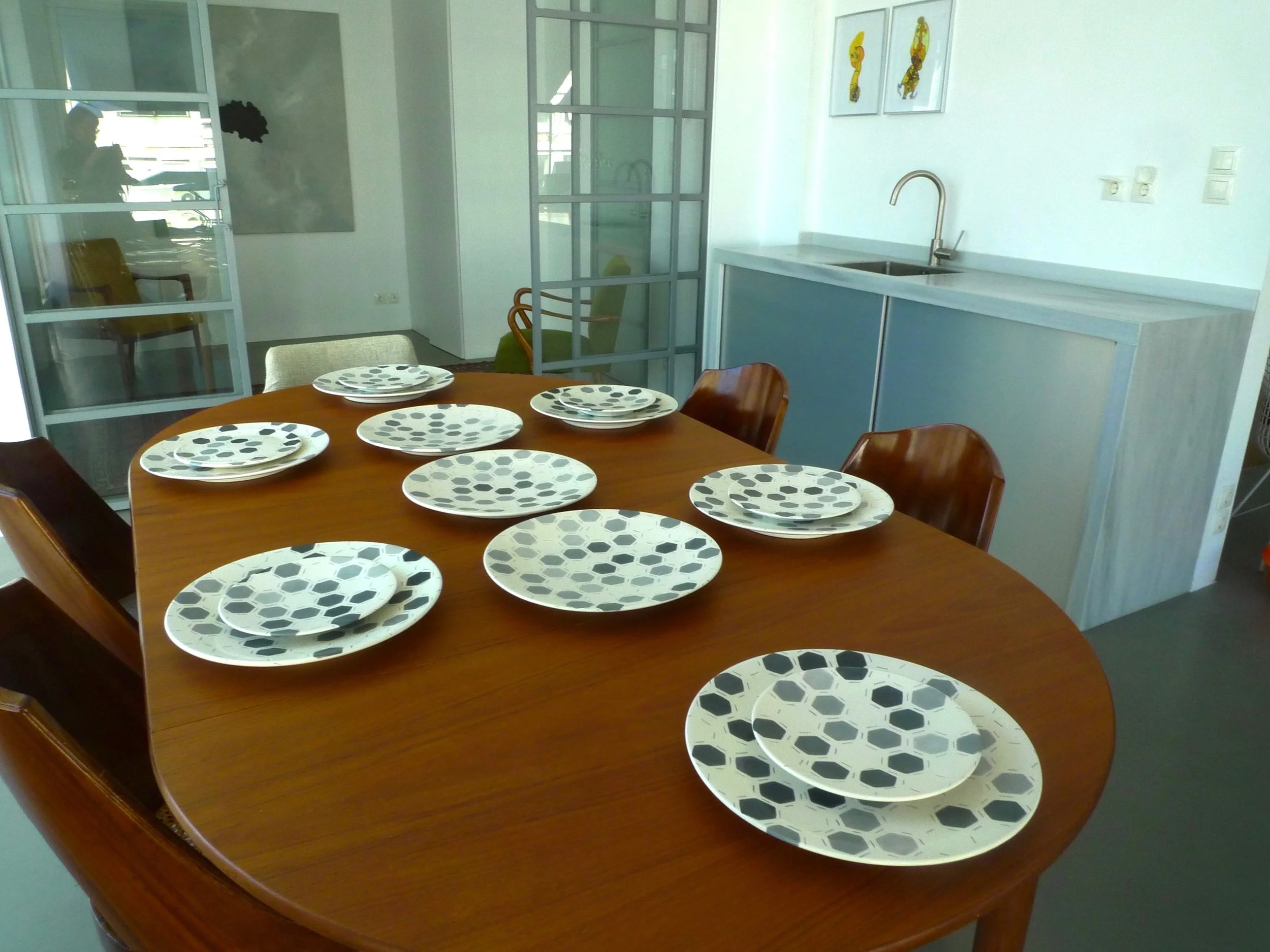 grey hexagon set TFA showroom, Panepistimiou 59 Omonia Athens.jpg