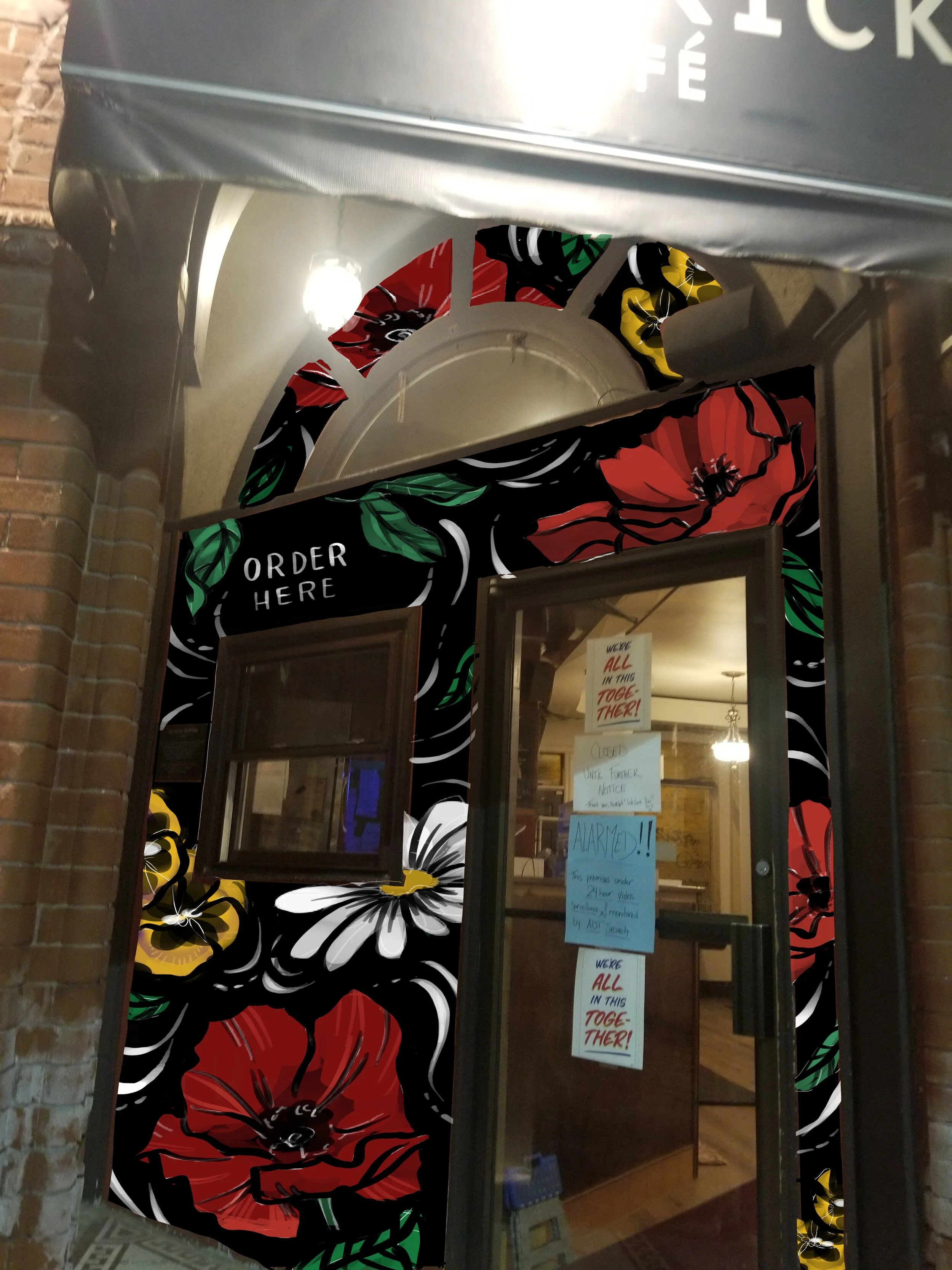 The digital rendering mock-up for the space