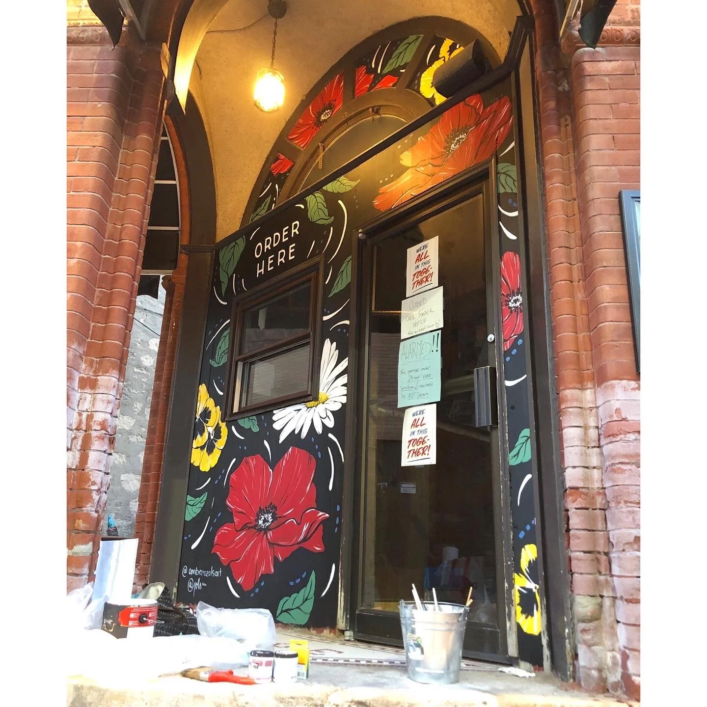 RED BRICK CAFE - AMBER OZOLS ART