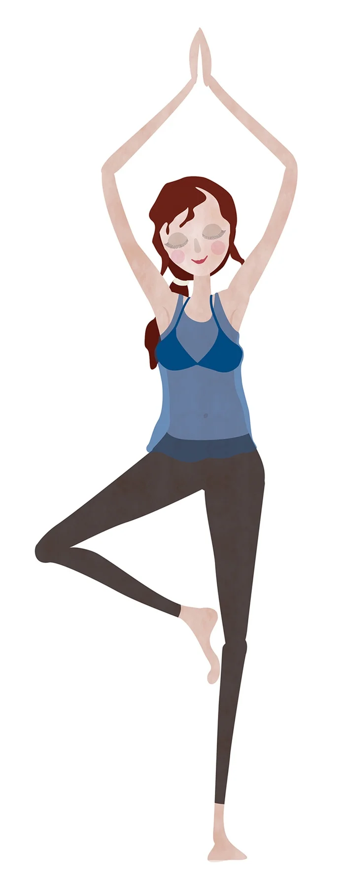 Lady performing fitness exercise