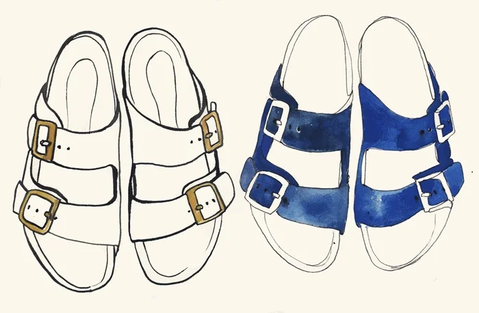 Stylish footwear artwork