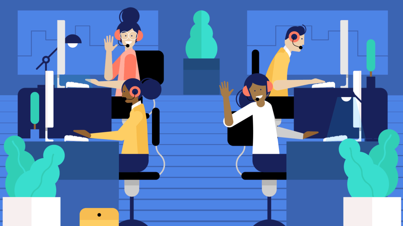 GIF Animation of employees at work