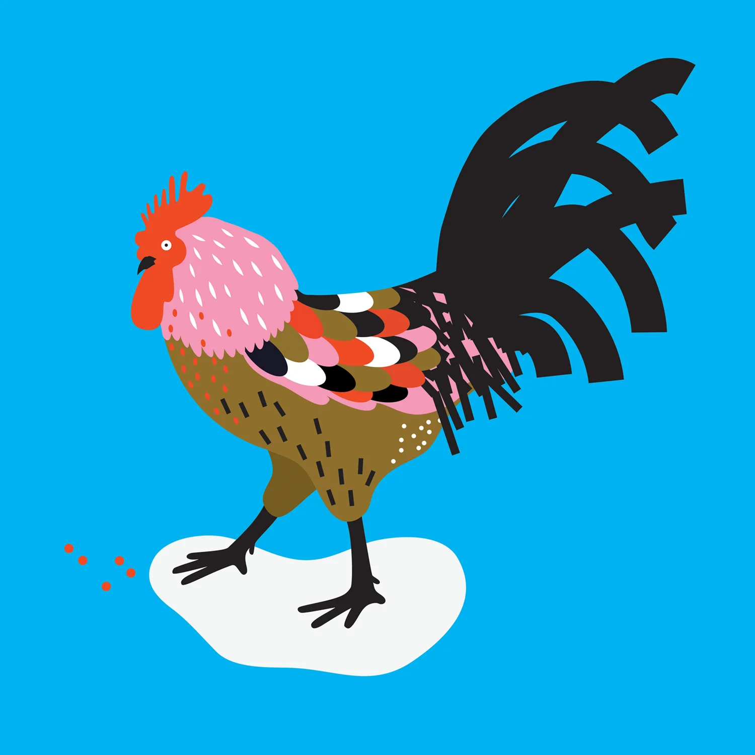 Rooster chicken illustration