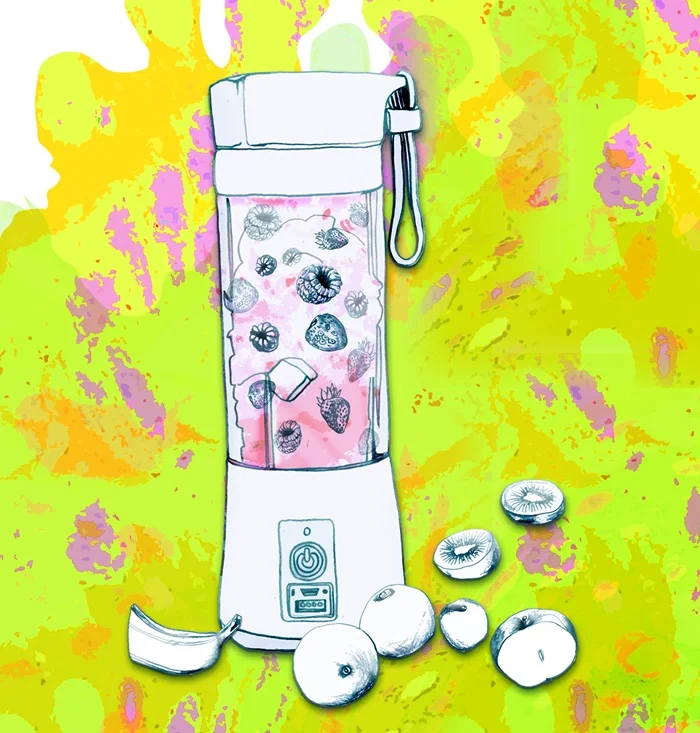 Fruit juicer water colour painting