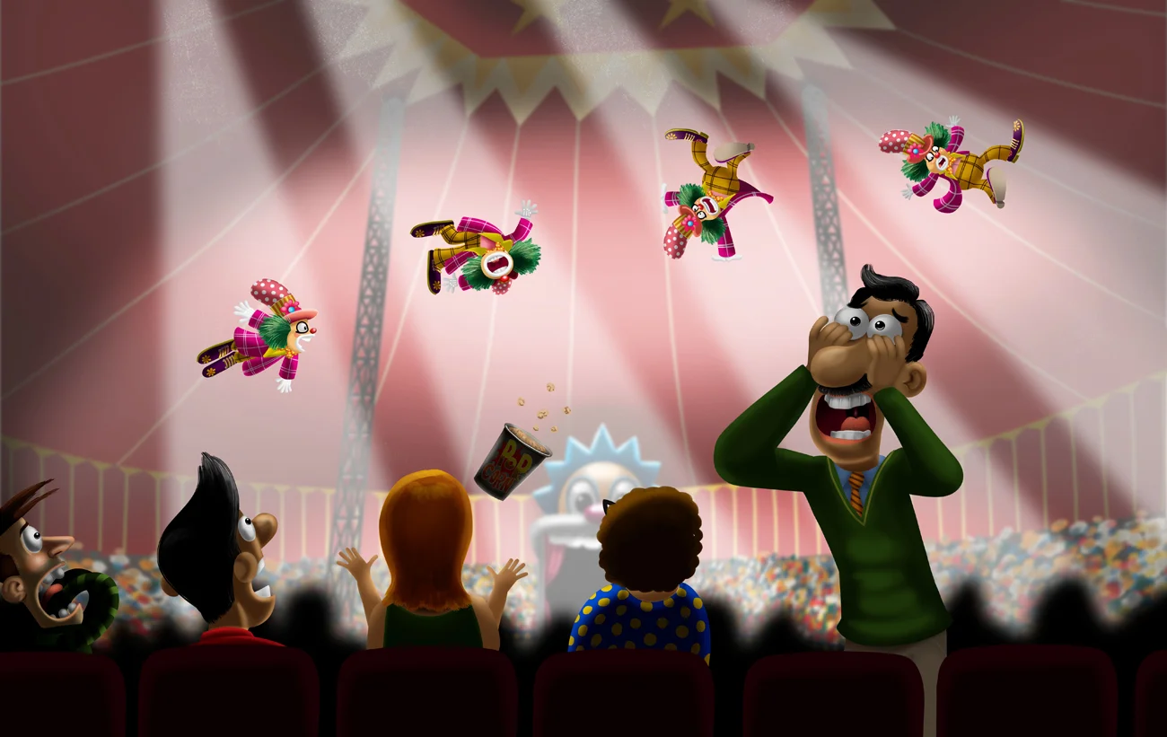 Clones flying in the air art