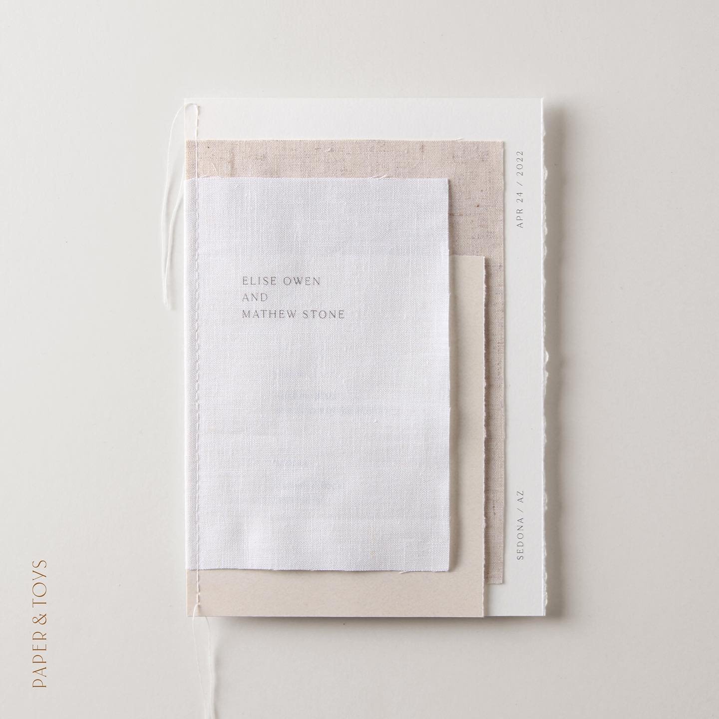 Layered Linen Invitation
available now on my Etsy shop
&mdash;
It's been a while from instagram. I've been busy for handling orders and playing with my boy, 20month already! Also moving back and forth to South Korea and Vegas. Finally have some time 
