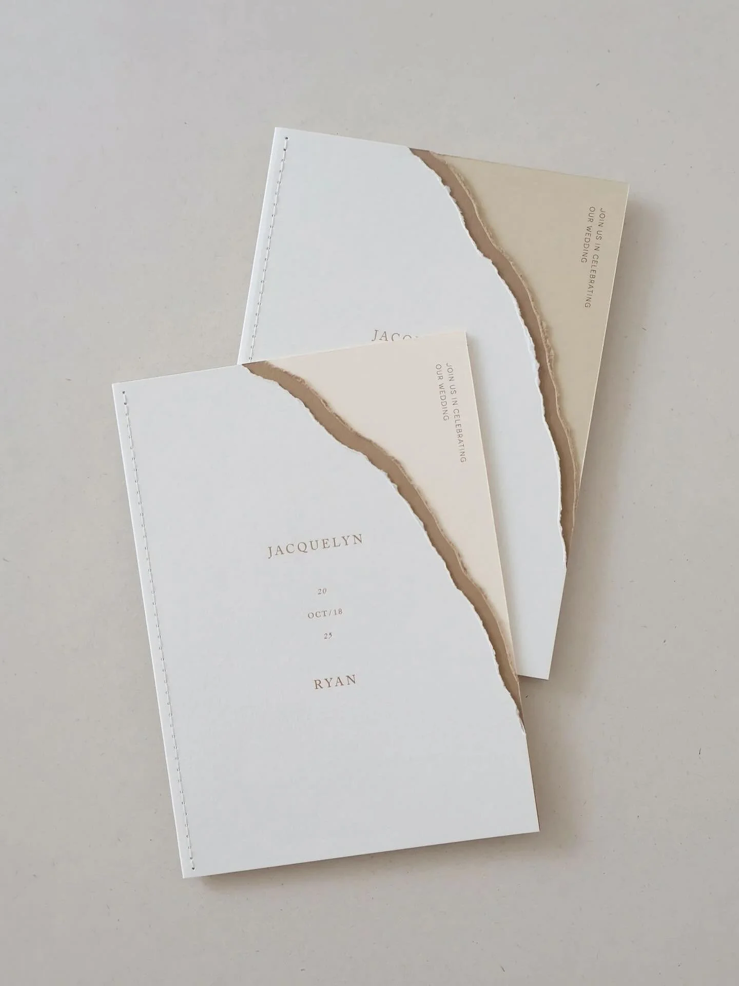 Abstract Art Invitation
with new colors &amp; stitch binding