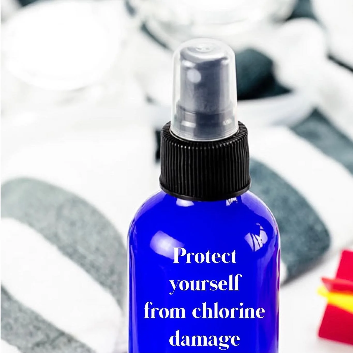 Protect your skin from chlorine damage with this easy DIY swim spray. We helps so many patients with chlorine toxicity which not only can damage the skin but also lower immunity, cause a chronic cough, and irritate the eyes and lungs. Use the spray a