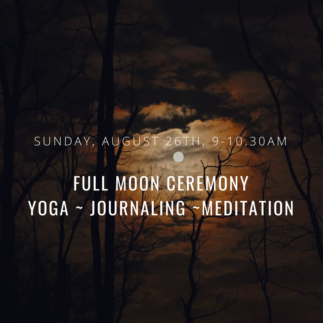 Yoga & Journaling & Breathwork & Meditation with Caryn and Elli We made it through Eclipse Season and it is time to celebrate and release. We all went through personal Transformation in our Self Identity and Relationships, and it took a lot of Energy. Let’s meet each other with new eyes. Join us for a restorative, energizing, and uplifting Experience of Yoga, guided Writing, and Meditation. This event is $22 and will take place on Sunday morning, August 26th, from 9-10:30am. 