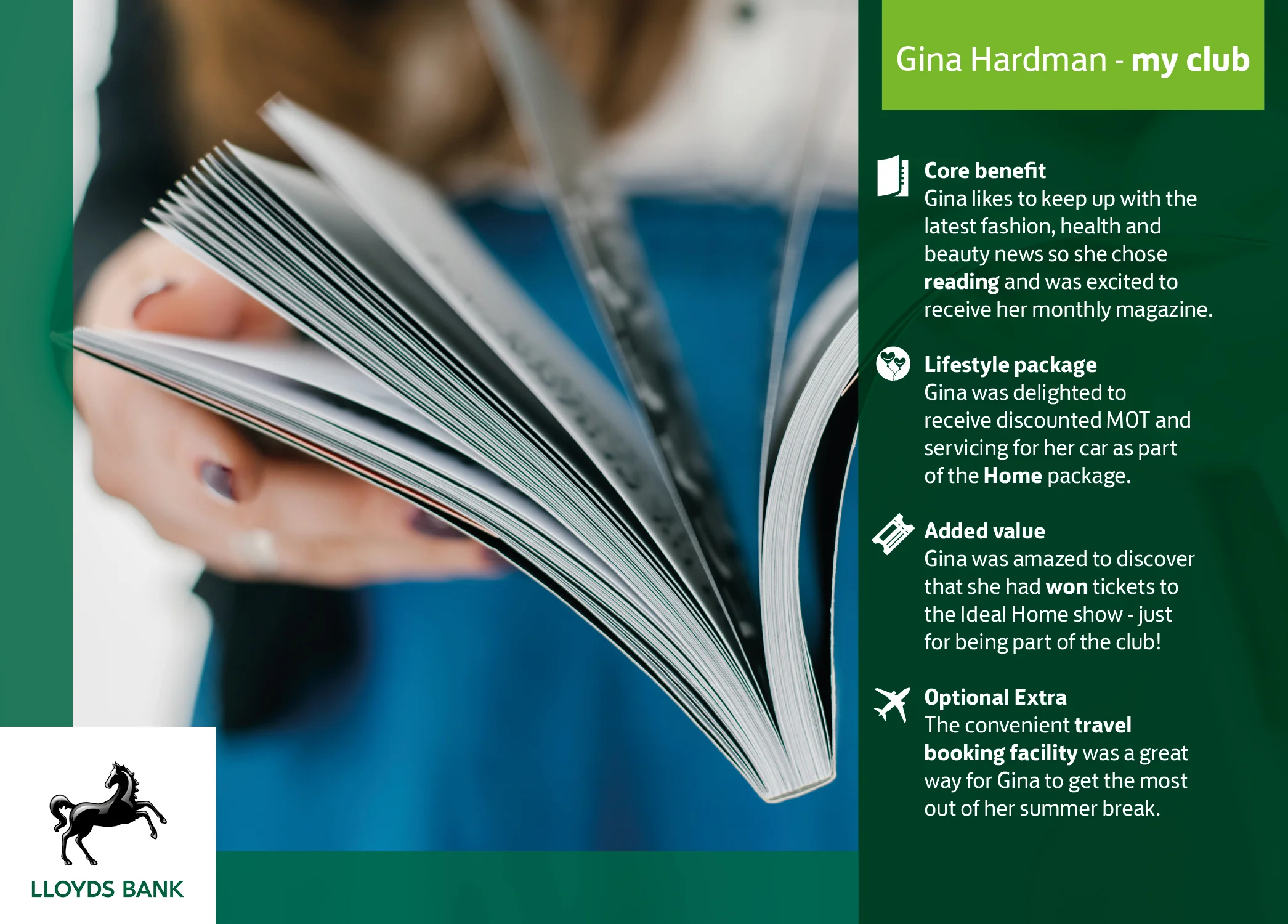 Personalised reward postcard