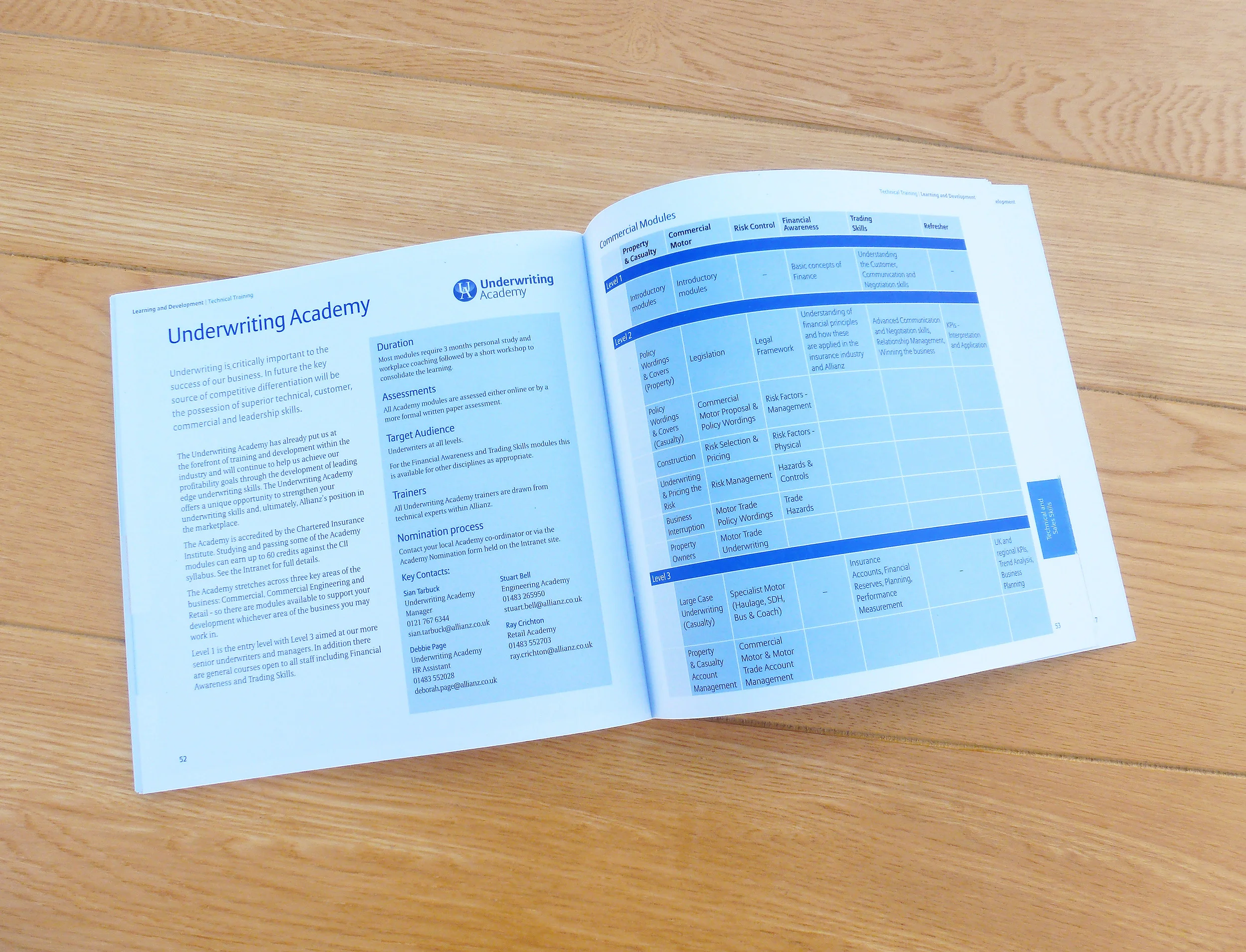 Allianz Insurance Brochure Design
