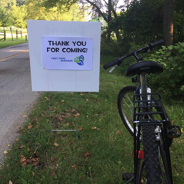 Thank you to everyone who ran, rode, volunteered, cheered on, or otherwise played a part in our First State Duathlon! It was a lot of fun on a hot day and we hope to see many of you back at @bellevuestatepark for next year&rsquo;s #duathlon or one of