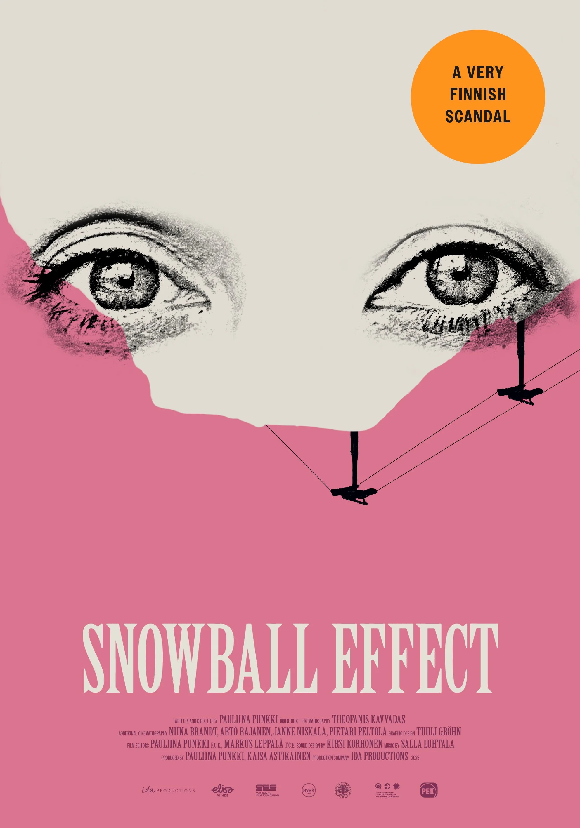Eyes, Ski-lifts, upside down mountain.