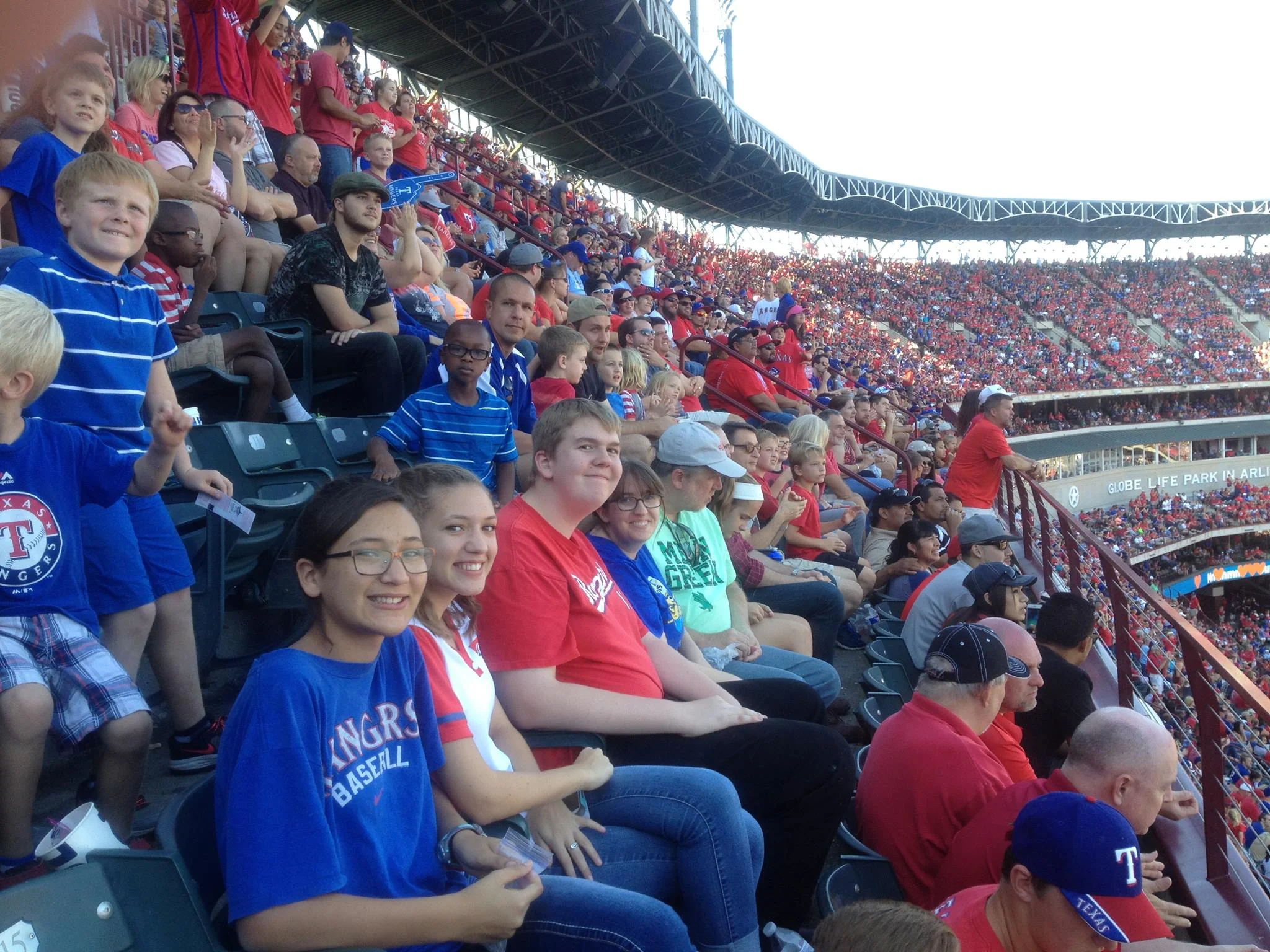 The Rockwall Pres Annual ManTime Father/Child Rangers Game.