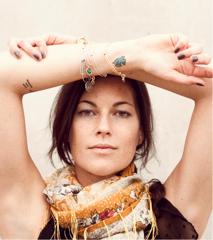 Tristan, sporting the Good Path Bangle Set, the product that started it all!