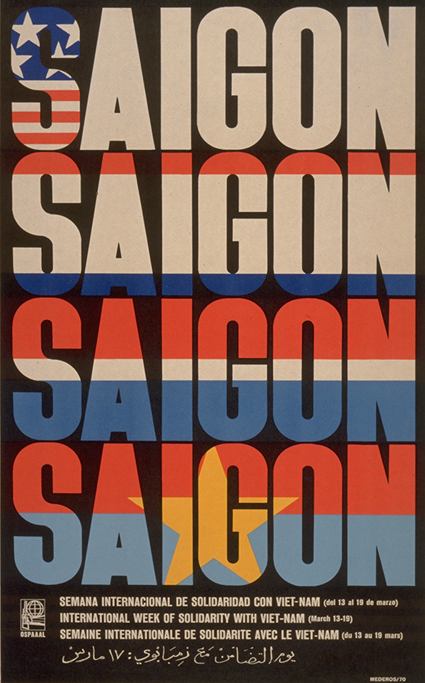 René Mederos, Saigon / Week of solidarity with Vietnam, 1970