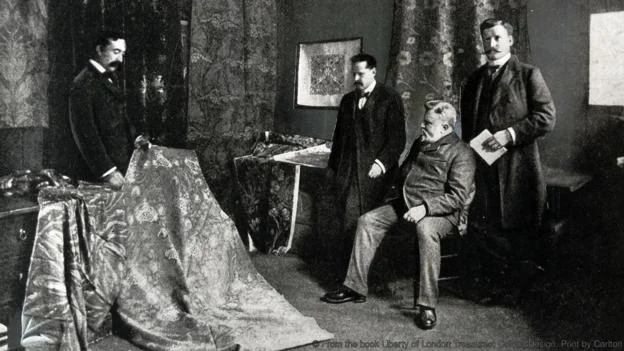 Arthur Lasenby Liberty was an early enthusiast of paisley in the UK (Credit: From the book Liberty of London Treasures: Colour, Design, Print by Carlton).