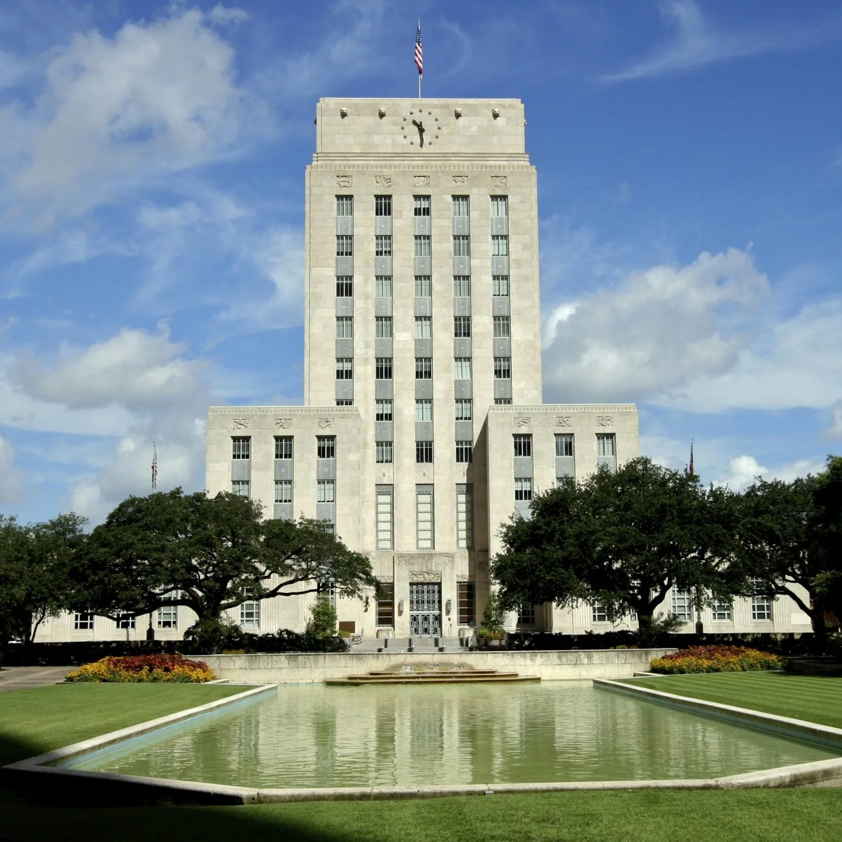 Houston City Hall at 901 Bagby Street. We will be gathering on this side of City Hall starting at 11:45 AM when marchers begin to arrive.