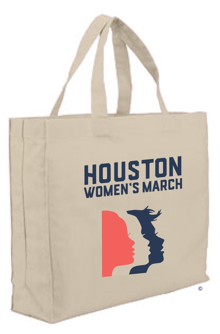 Canvas Tote Bag — Houston Women March On