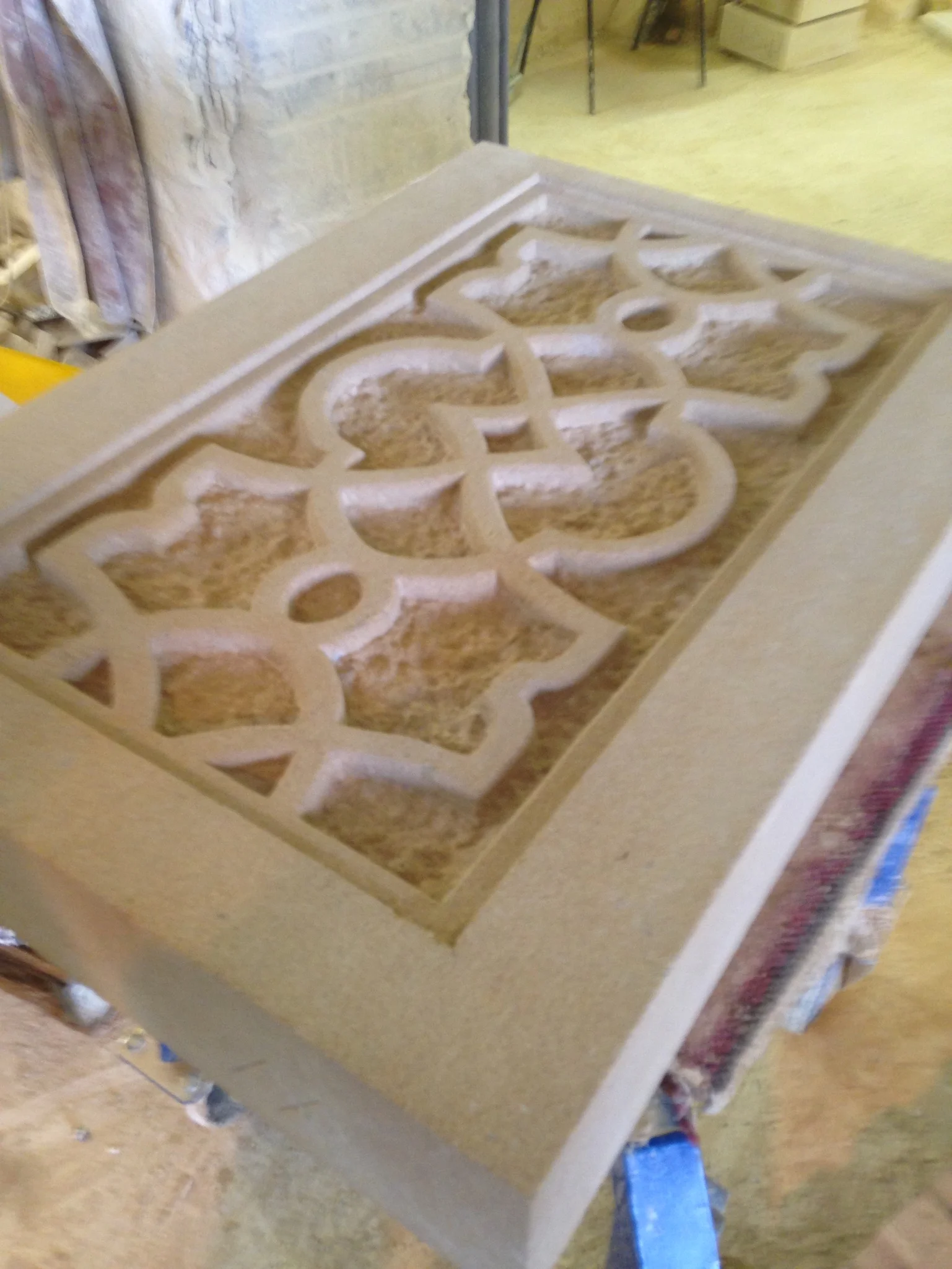 Decorative sunken panel for a castle in Oxfordshire