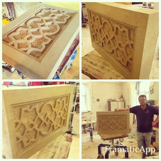 Sunkern panel for a Castle in Oxfordshire