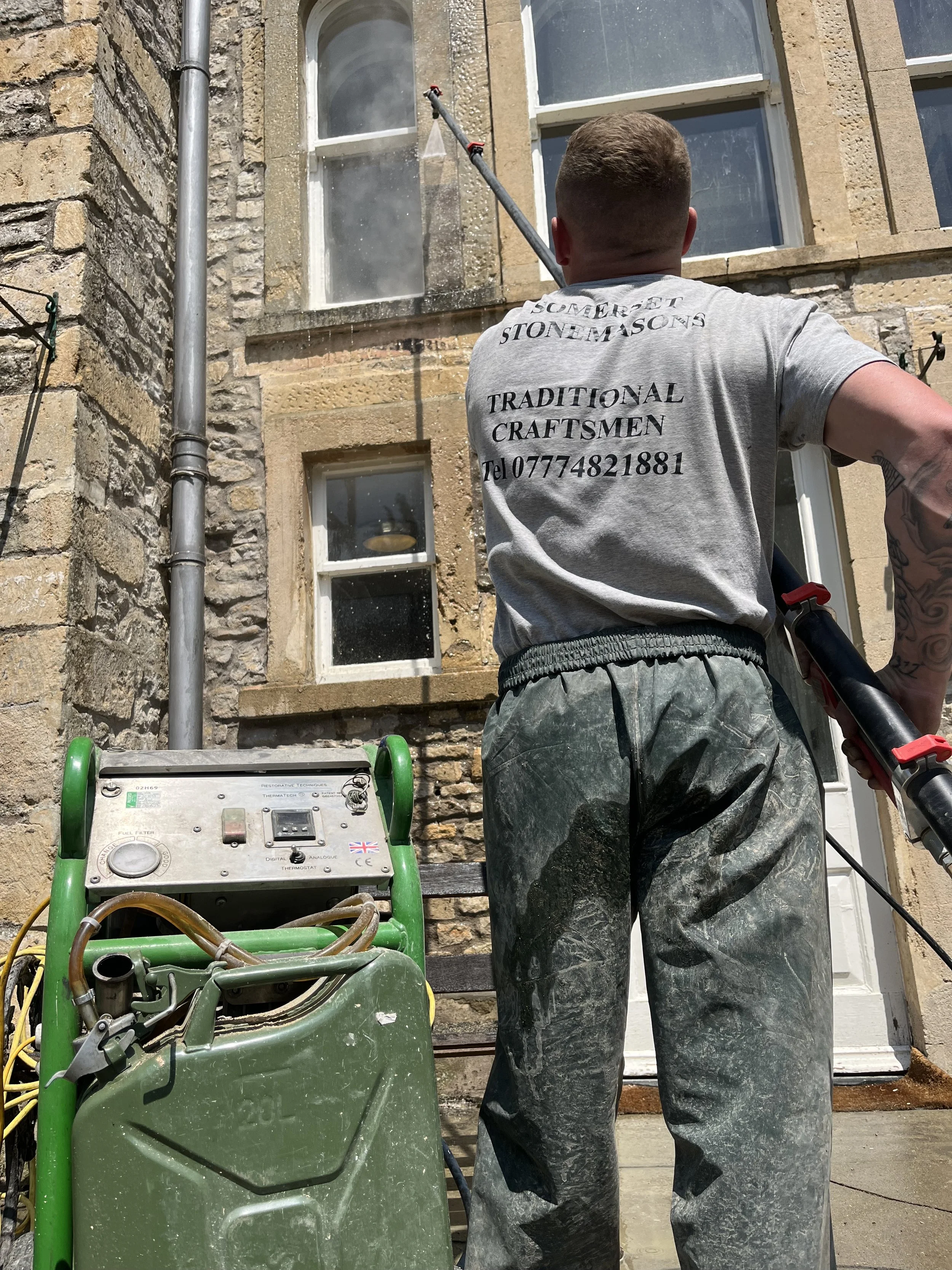 Ed and the Thermatech in action