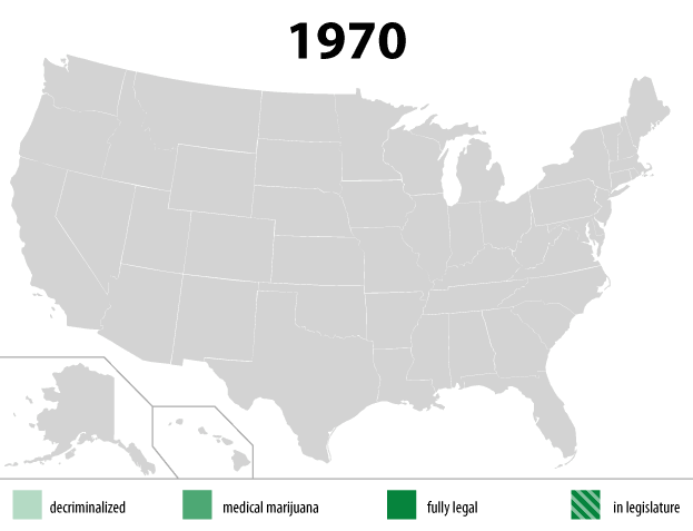 States moving toward full legal weed up to 2013