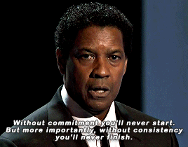 Denzel is really the GOAT at motivating me