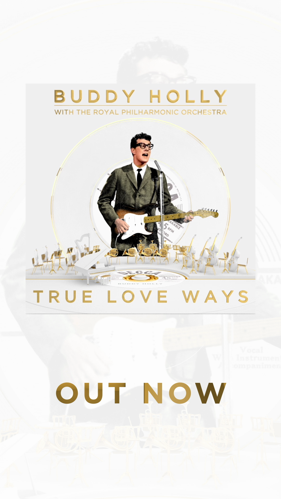 BUDDY HOLLY True Love Ways Music Song Lyrics Wall Art 