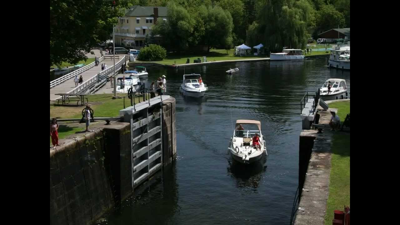 Jones Falls Lock on the Rideau Canal, which links Kingston, Ontario to Ottawa. One can then continue on to Montreal and Lake Champlain.