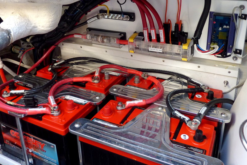 Looks like a job by NASA. Everything is held captive, cables done right, and nuts with lock washers. There is nothing to worry about here if the boat encounters rough seas on reentry.