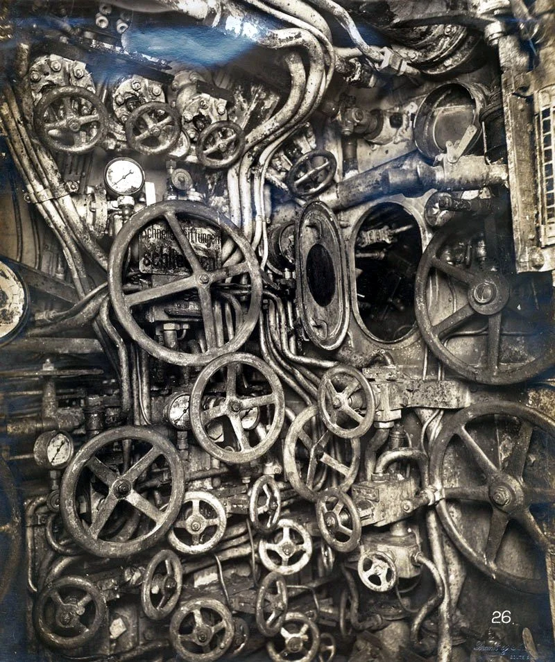 The days of manually transferring diesel fuel from tank to tank are over, as shown on this older Grand Banks. The automation of fuel management will require much less human involvement.