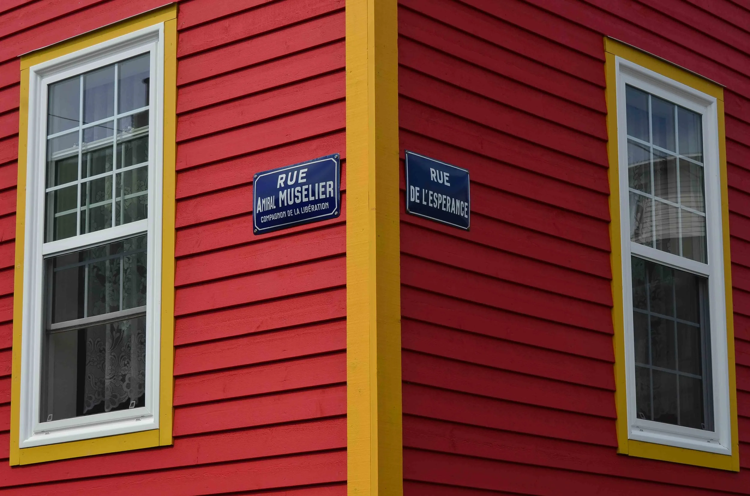 St Pierre street scene. St Pierre was a real treat after the desolation of Newfoundland’s Fjord Coast.