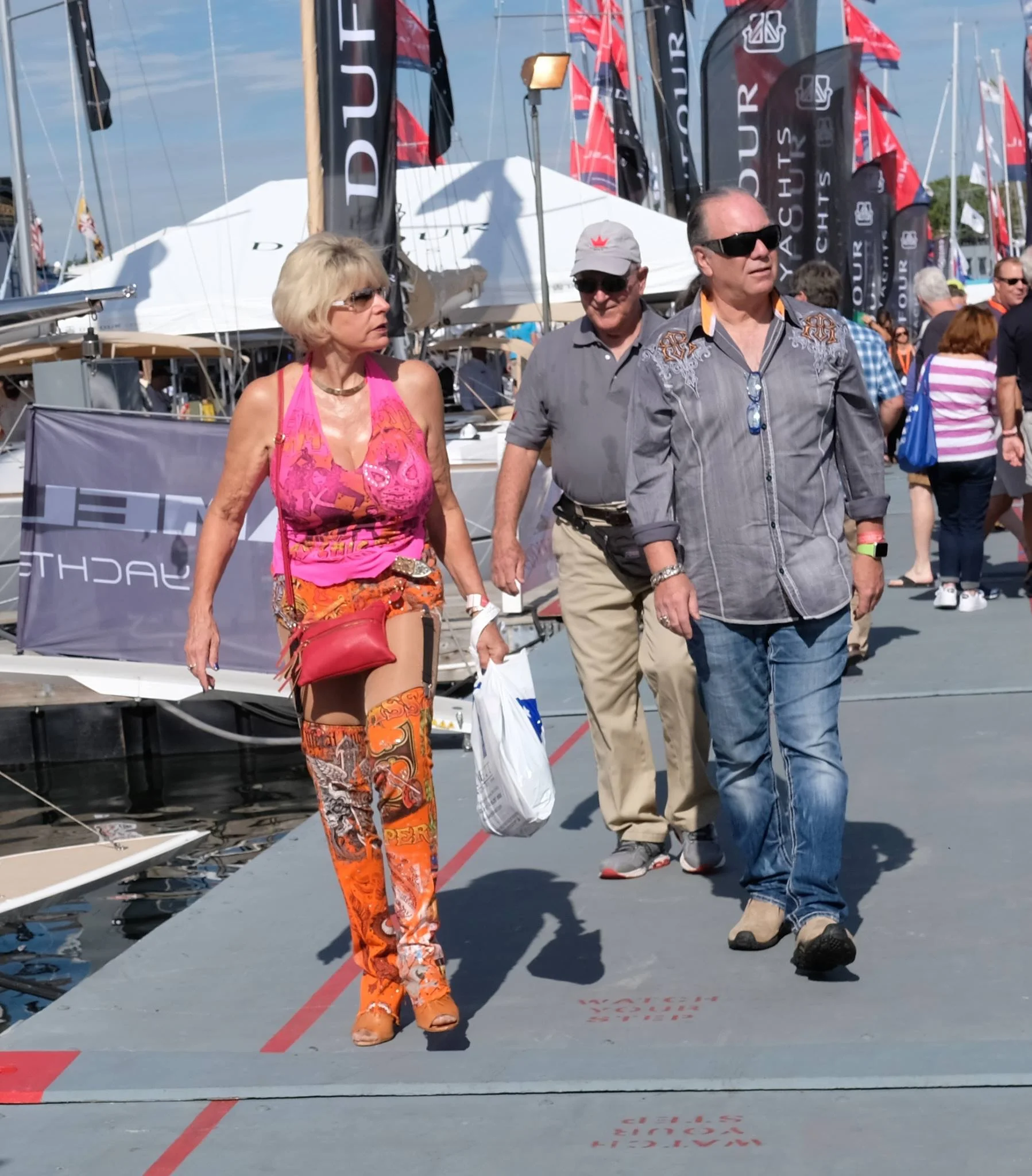 People watching is usually reserved for the Florida shows, but some came to Annapolis to be noticed. They were...