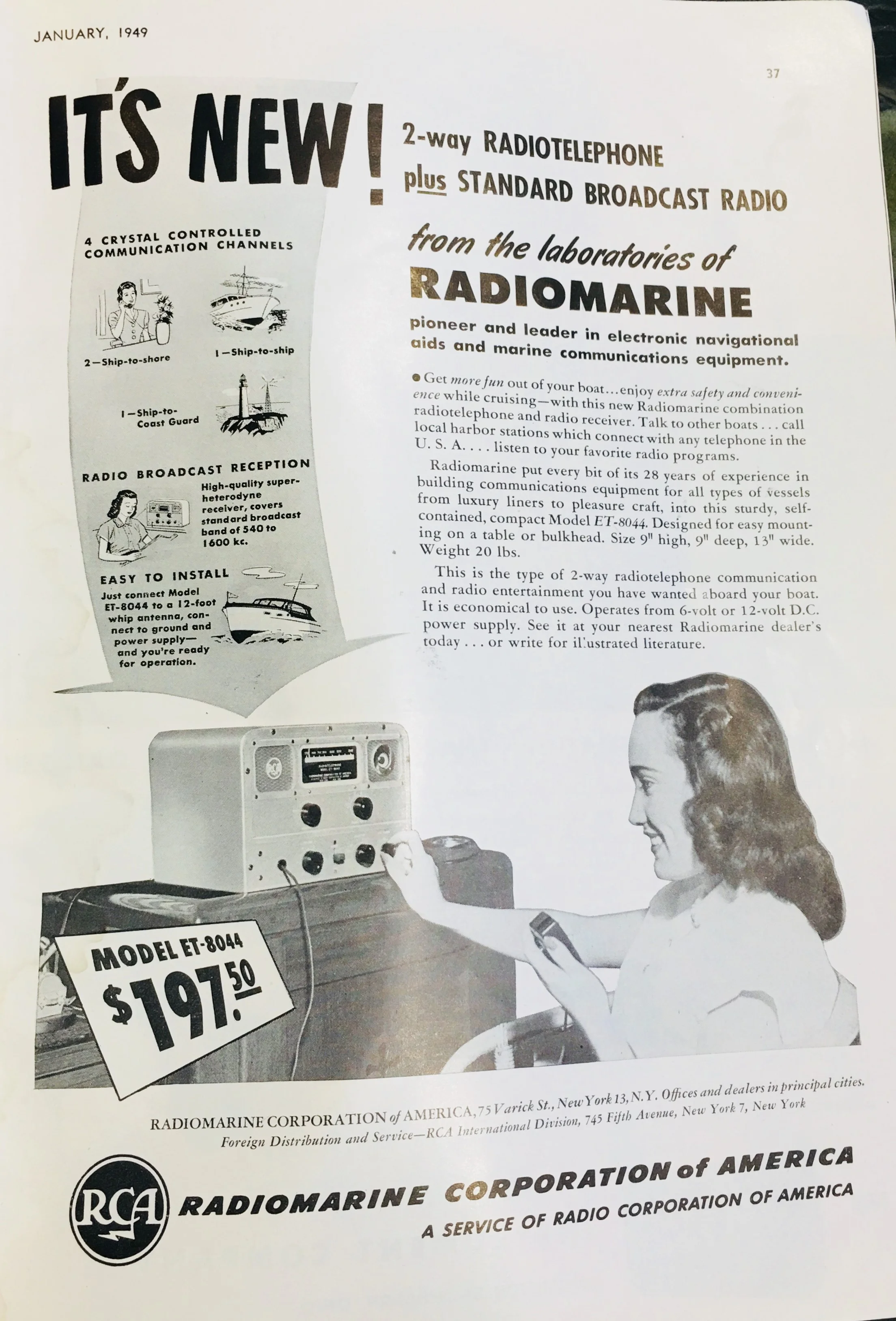Radio communications and "electronics" gathered momentum following the war, and as transistors and other inventions became more common, the world changed. Remember when radios used vacuum tubes? Did you ever build a crystal radio as a kid?