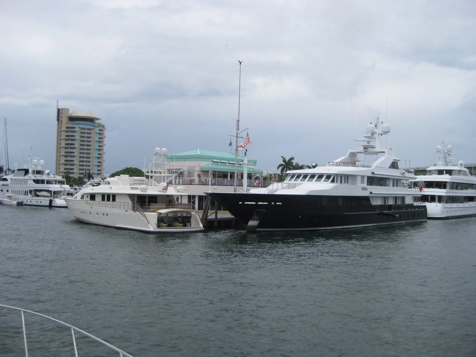 What a great place to live aboard your waterfront home...who needs engines and boaty stuff if you aren't going anywhere. Too expensive to operate anyway. Just tie into city power and services and enjoy living on your yacht. Cocktails on the flybridge at 1700 sharp.