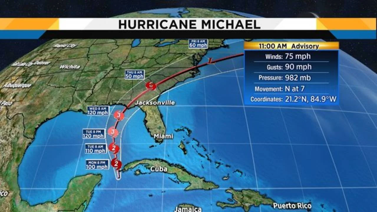 Screen shot from News4Jax of the storm track as of Monday.