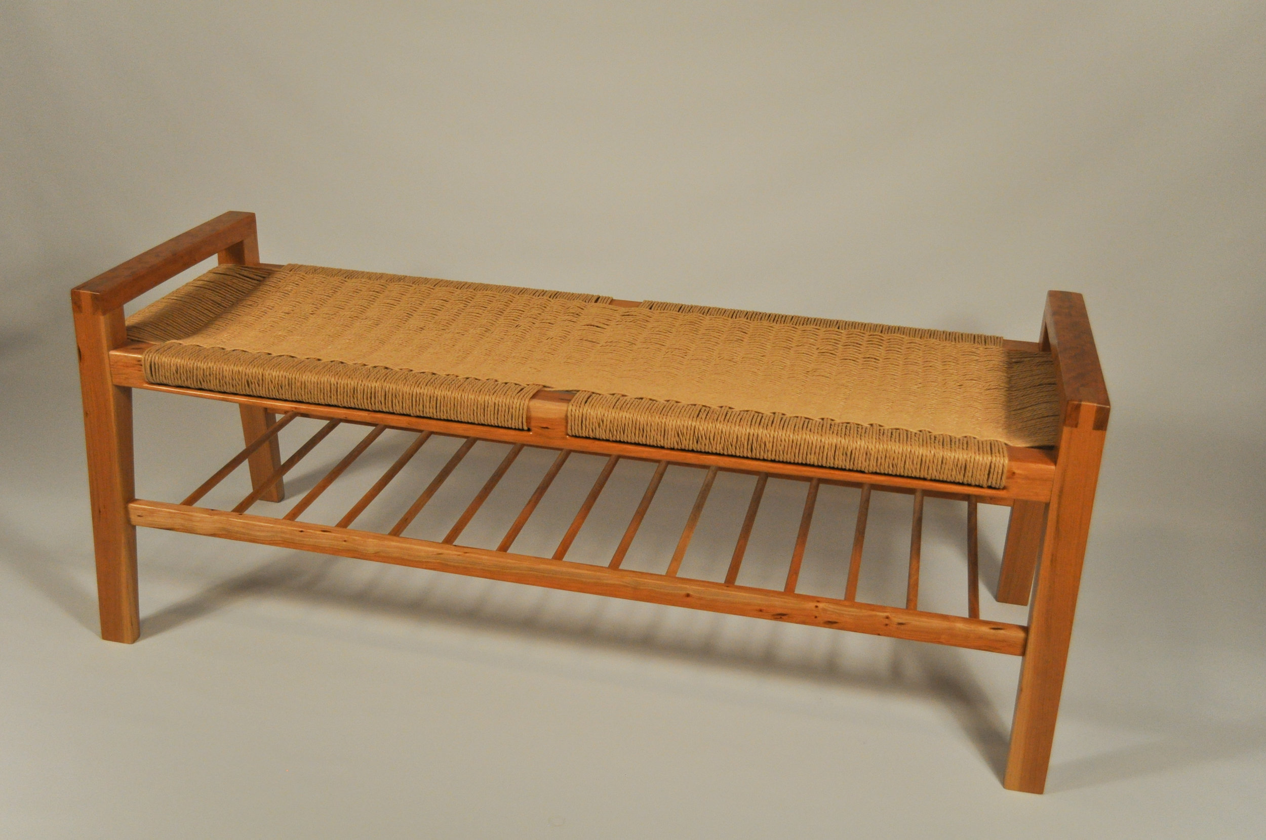 Sutton Bench With Shelf Sutton Projekt Furniture Maker Honolulu Hawai I