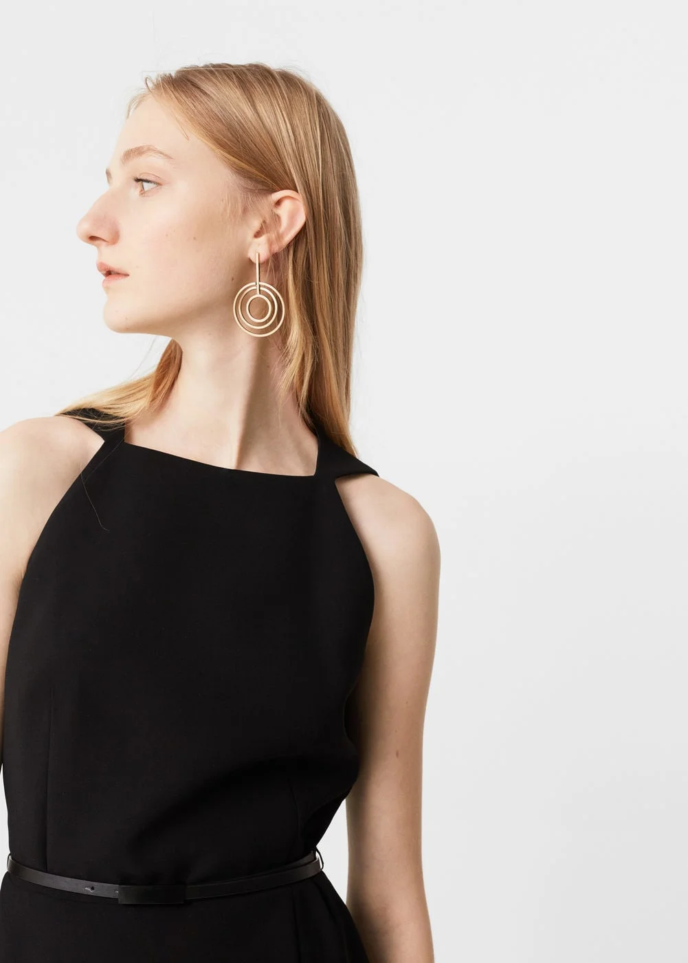 Halter Neck Belt Dress from Mango