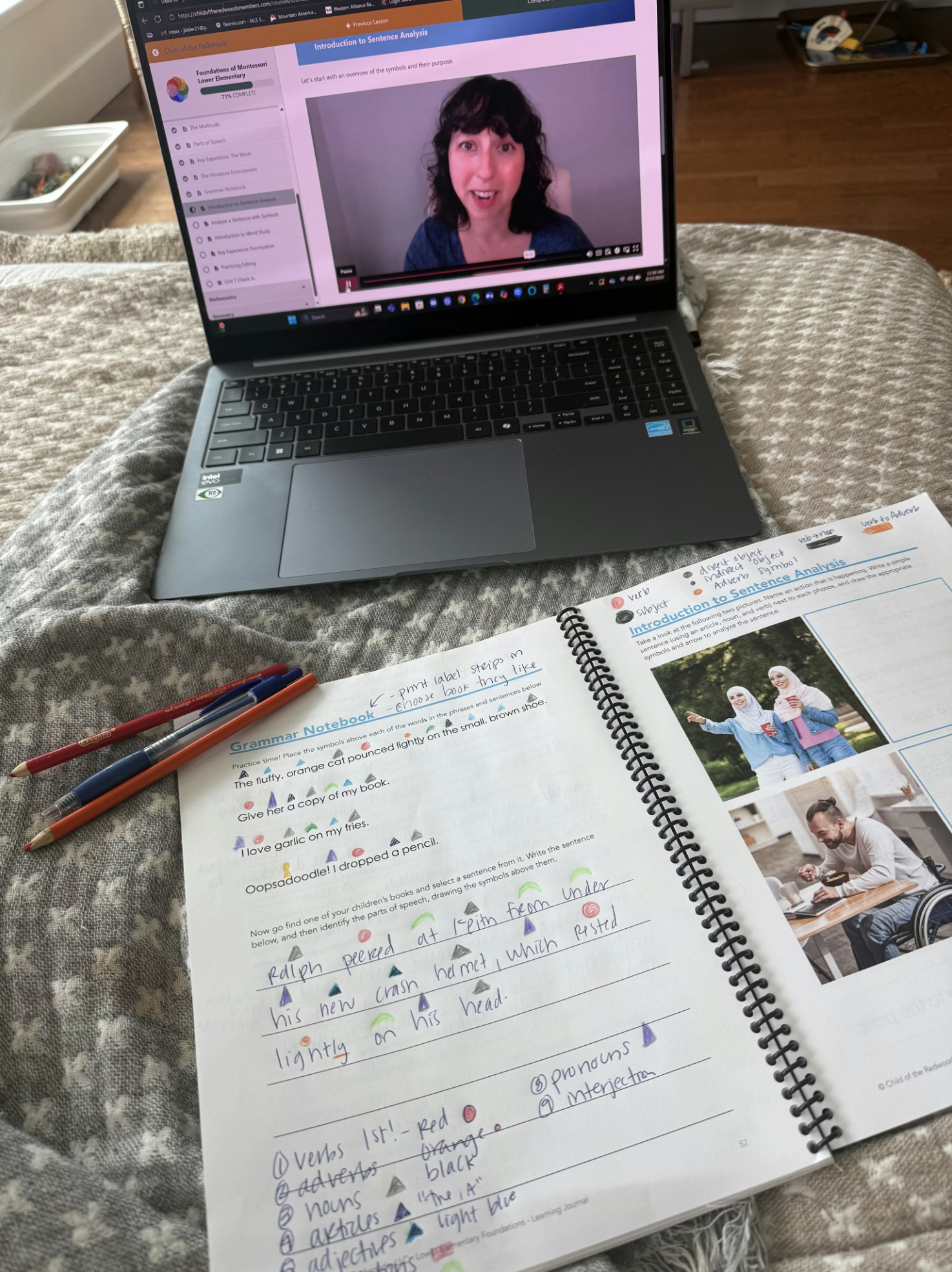 Learning Montessori from Child of the Redwoods -- without formal training.