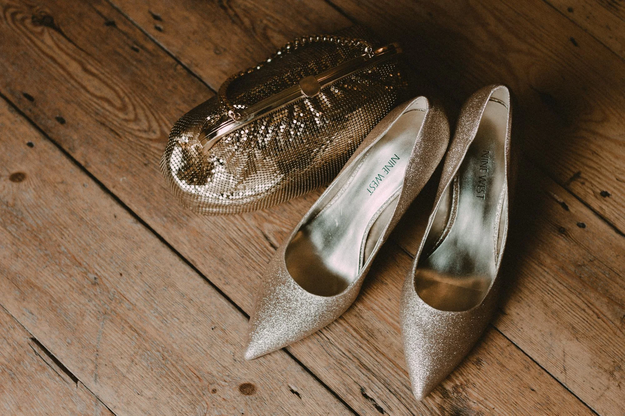 Wedding shoes and bag