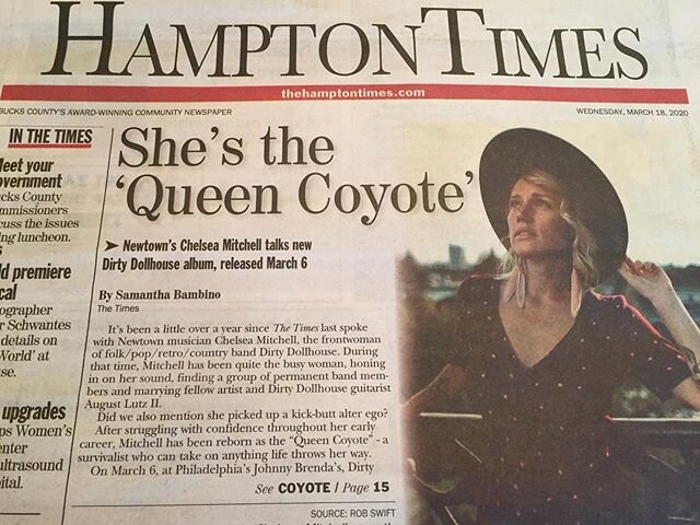 👑 🐺 &mdash;&mdash;&mdash;&mdash;&mdash;&mdash;&mdash;&mdash;&mdash;&mdash;&mdash;&mdash;&mdash;&mdash;
#queencoyote #albumrelease #hamptontimes #dirtydollhouse #dirtydollhousemusic #greattiming #supportlocal