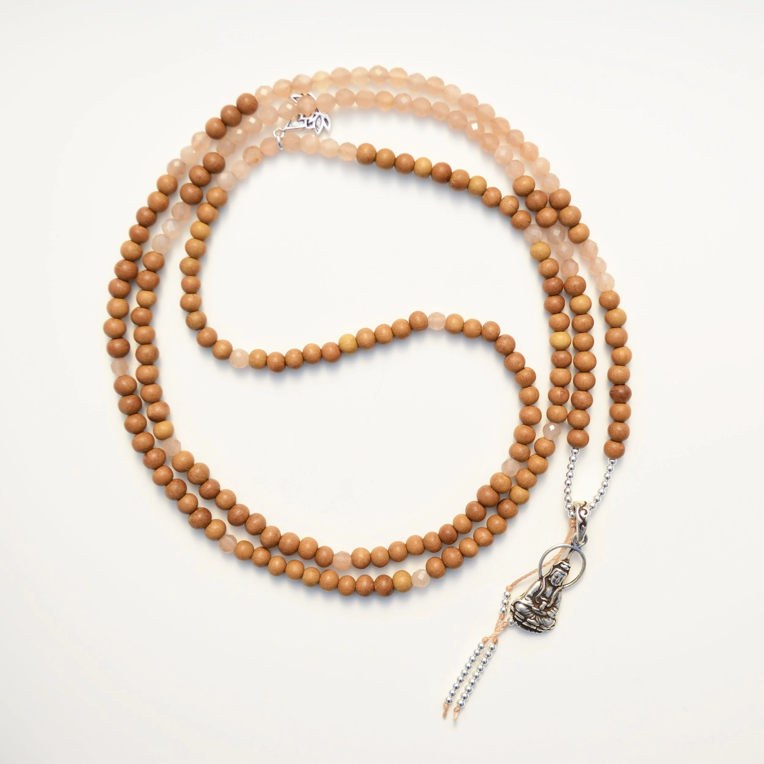 Sandalwood, Apricot Moonstone & Buddha