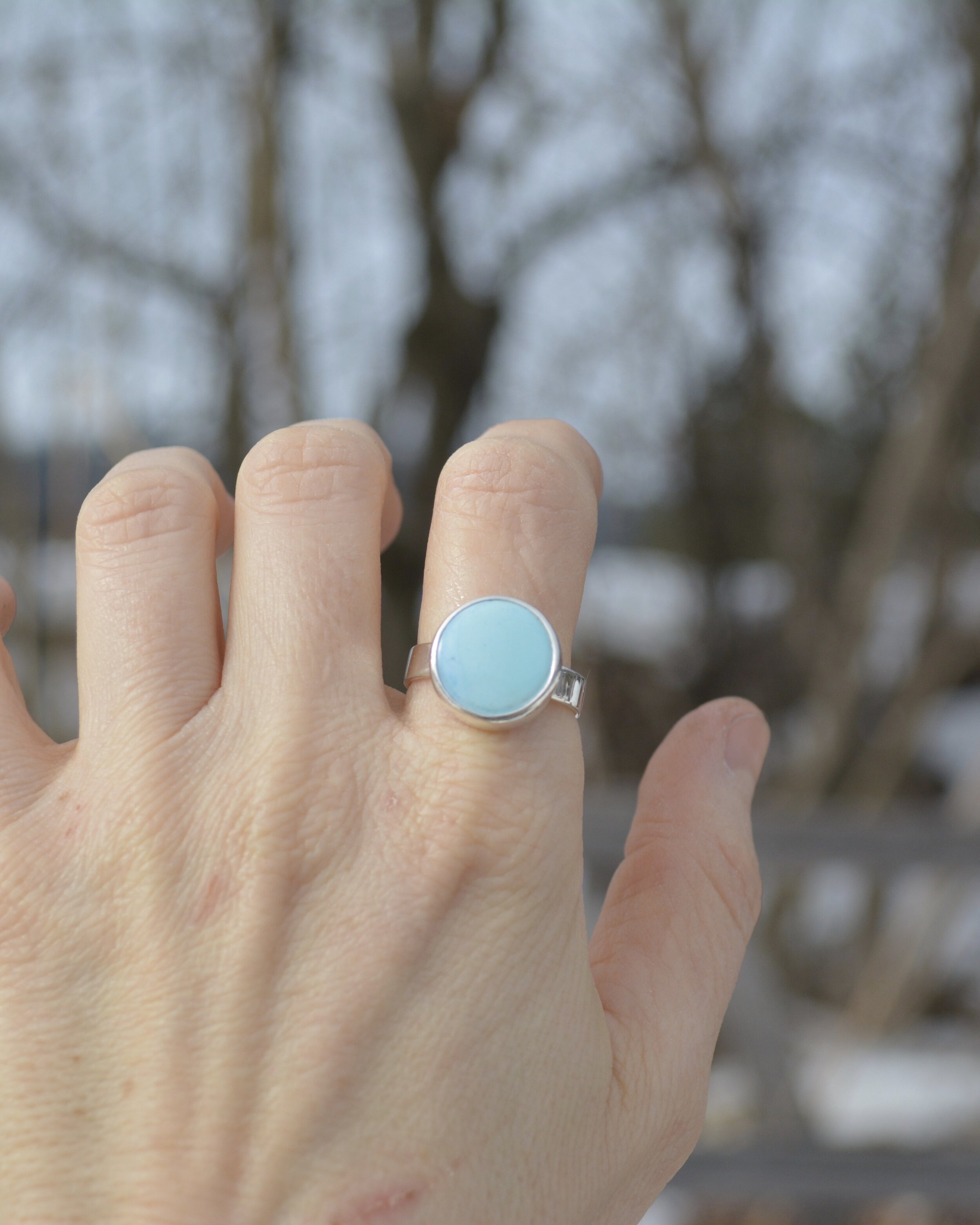 Everyday Ring #17 - Golden Hills Turquoise