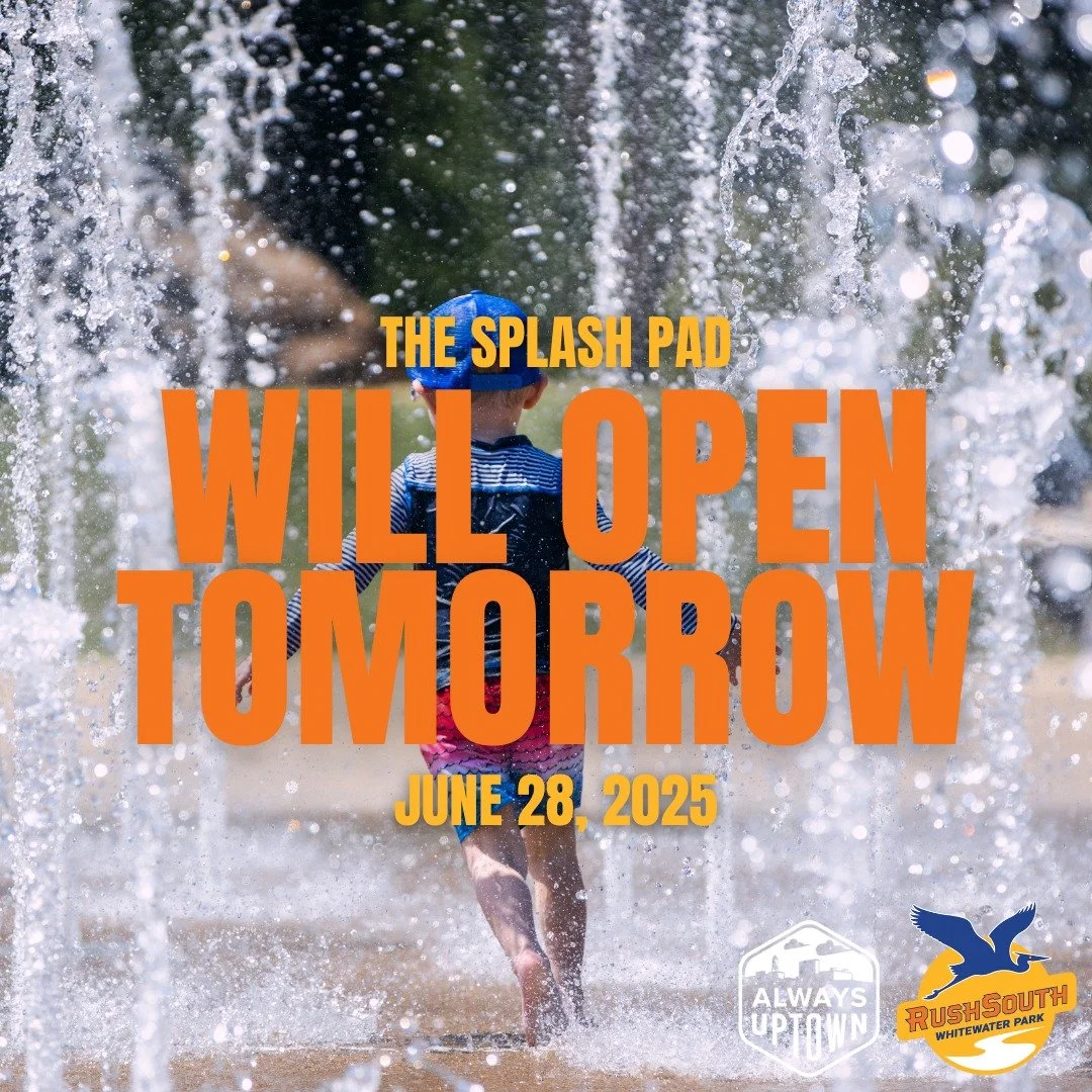 The Splash Pad will open back up TOMORROW!! Thank you for your patience π¦βοΈ 
#AlwaysUptown #UptownColumbus #RushSouthWhitewater #SplashPad