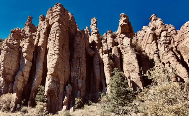 Chiricahua’s Sculpted Solitude. Said an FB friend: ‘Looks like a group of Elders watching over you’. Good one.