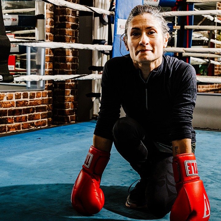 This tough boxer has Parkinson's! Join us tomorrow night to see her story of the fight, then for a discussion with Dr. David Hale, chair of neurology at @harbinclinic. Seats are FREE but going fast to be sure to reserve so you know you can see it. ht