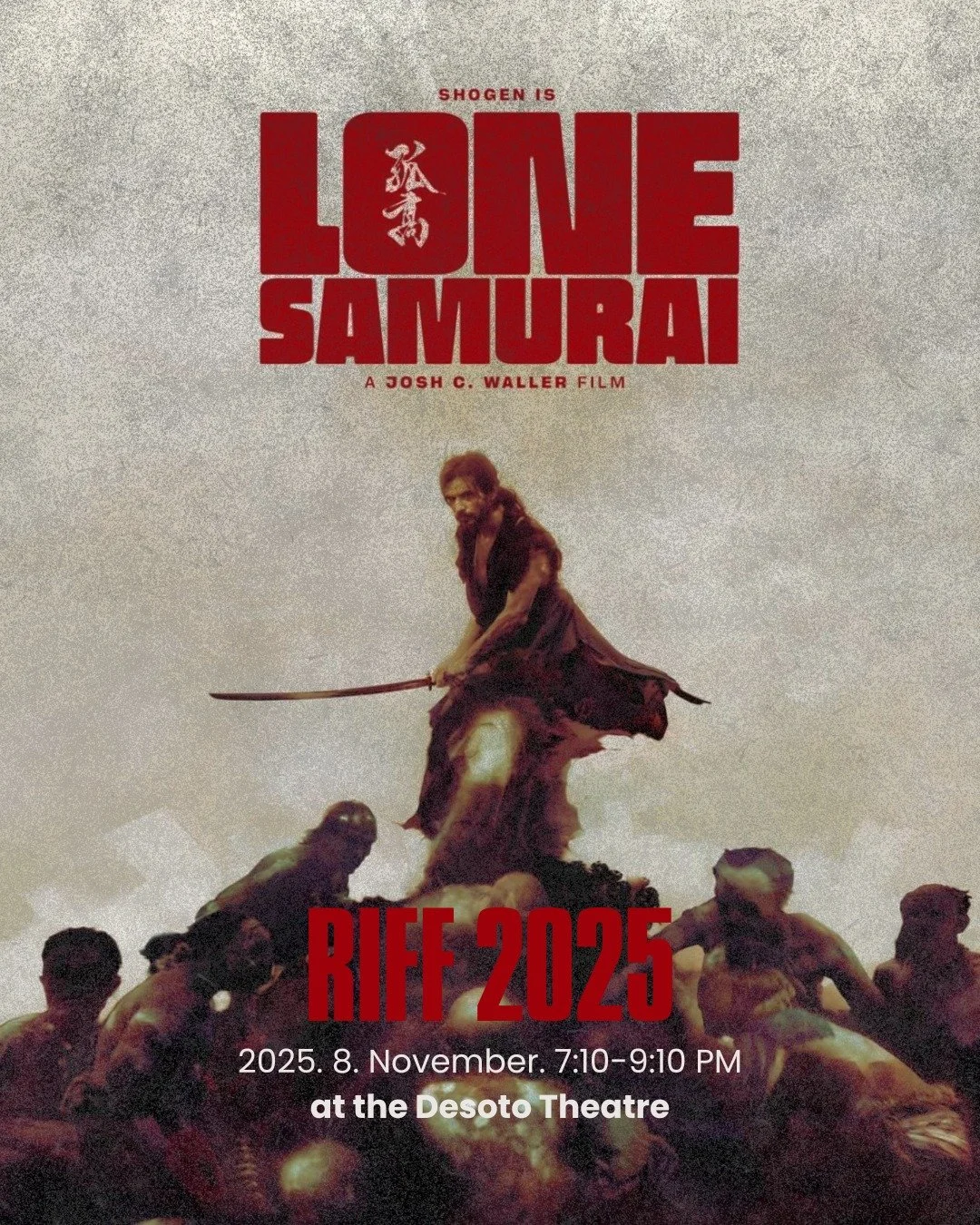 The Lone Samurai &mdash; Saturday Night Feature, Nov. 8, 2025 7:10 PM

The lone survivor of a shipwreck, a 13th-century samurai contemplates ritual suicide until he&rsquo;s captured by cannibals (or are they demons?) on a mysterious island. As his se