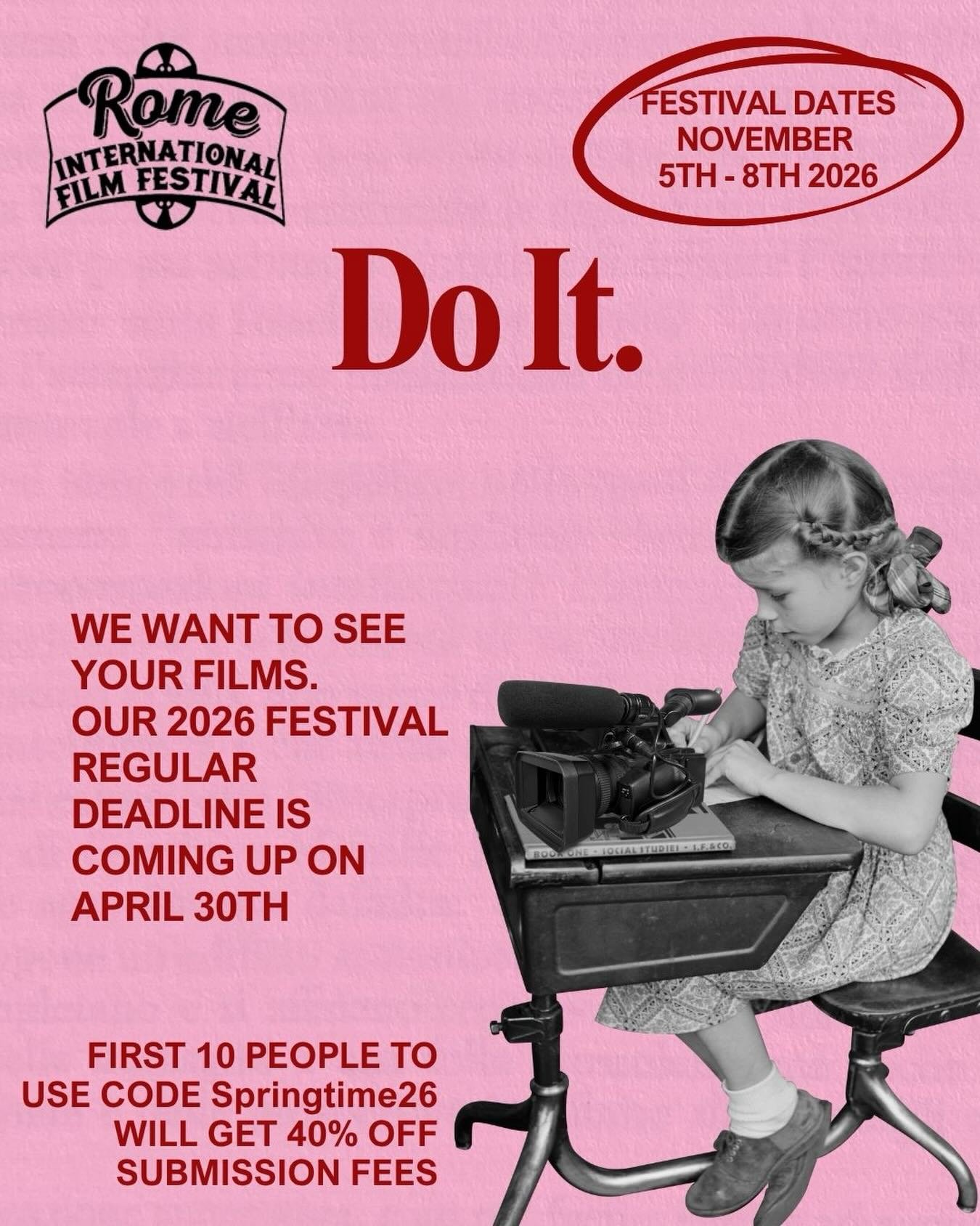 We want to see your films! Our regular deadline is fast approaching. Yesterday was the best time to submit, but today is the second best time! Use the link in our bio to send us your film!