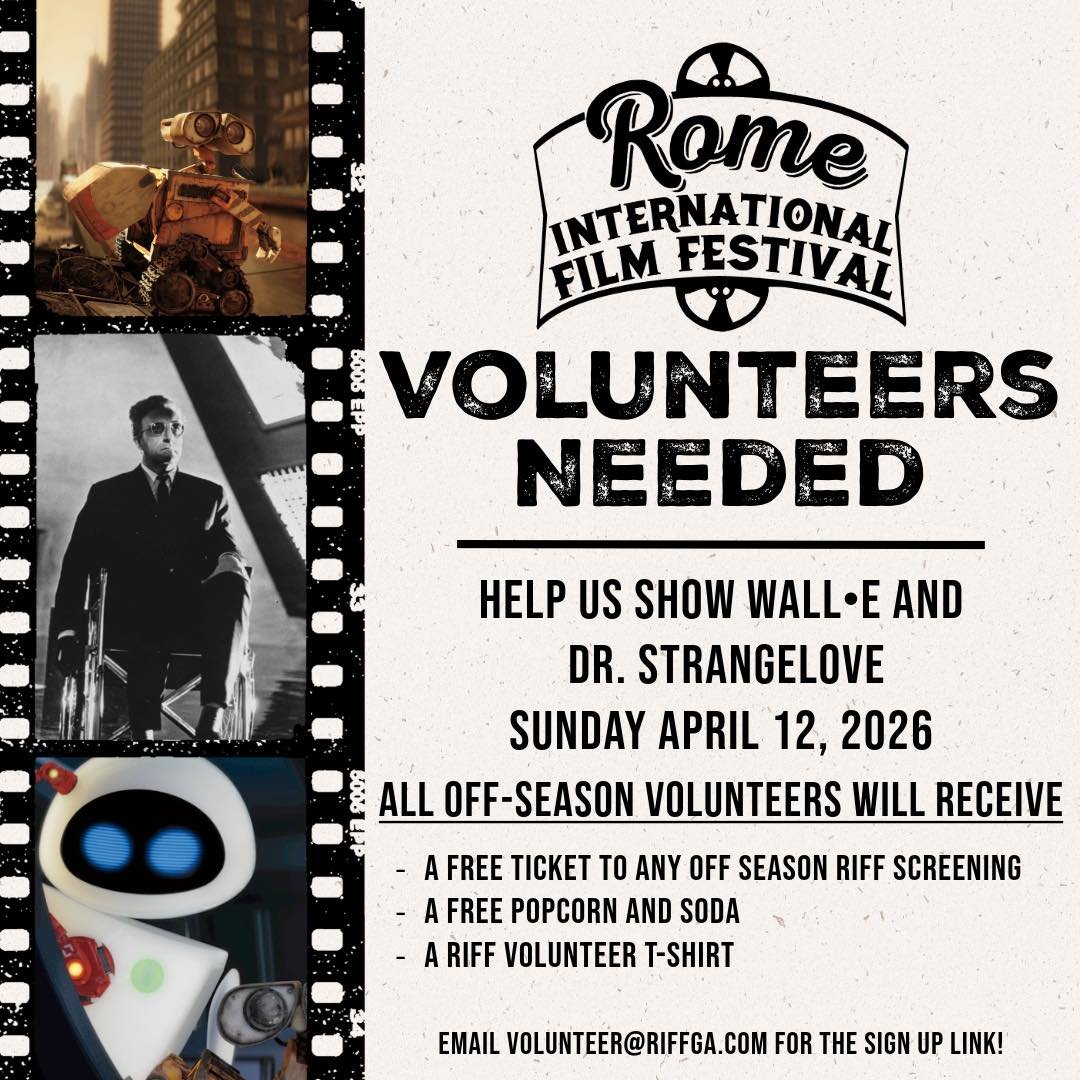 Come volunteer with us, and earn a free off-season RIFF screening!